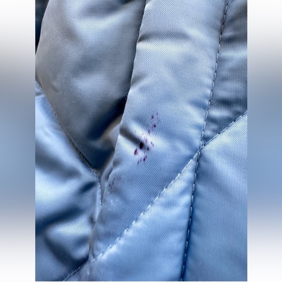 Vintage Y2K The North Face 550 Quilted Down Vest Baby Blue Puffer Jacket Small - Picture 7 of 15